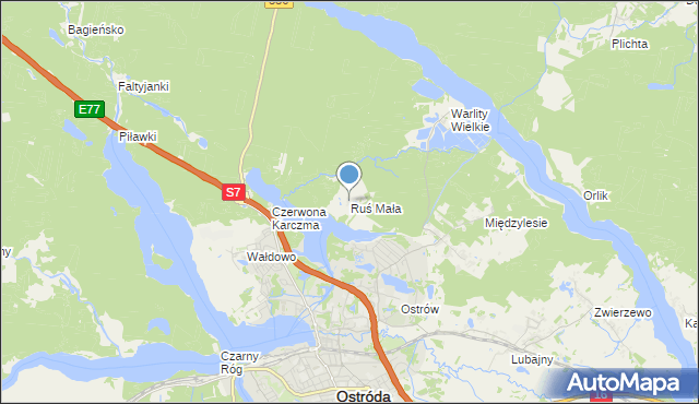 mapa Ruś Mała, Ruś Mała na mapie Targeo